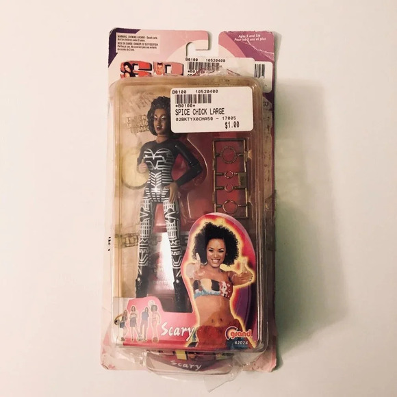 Vintage 1998 Scary Spice Girls 6 Inch Tall Action Figure Doll Mel B Damaged - Picture 13 of 13